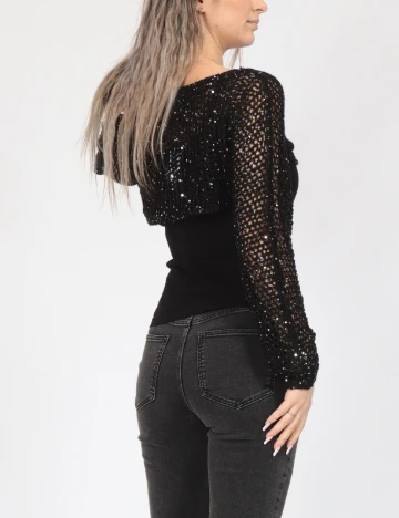 Top Vero Moda, negru