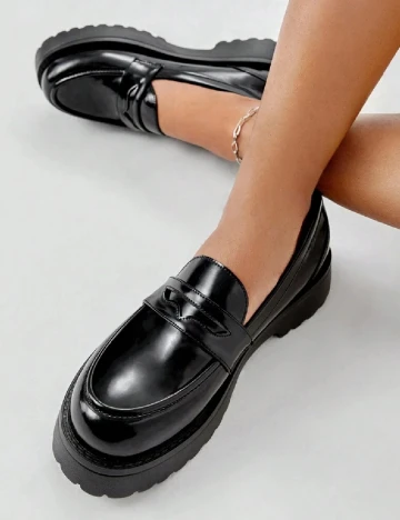 Mocasini Sugerpunk, negru