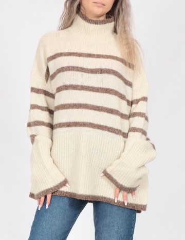 Pulover Oversize Vero Moda, crem