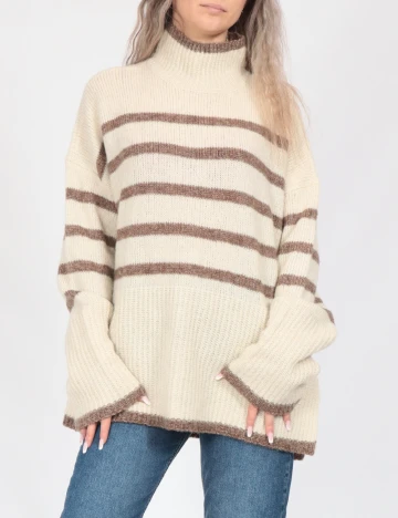 Pulover Oversize Vero Moda, crem