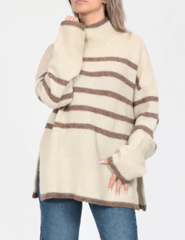 Pulover Oversize Vero Moda, crem