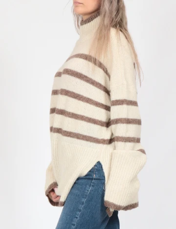 Pulover Oversize Vero Moda, crem