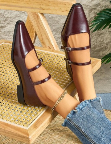
						Pantofi SHEIN, visiniu