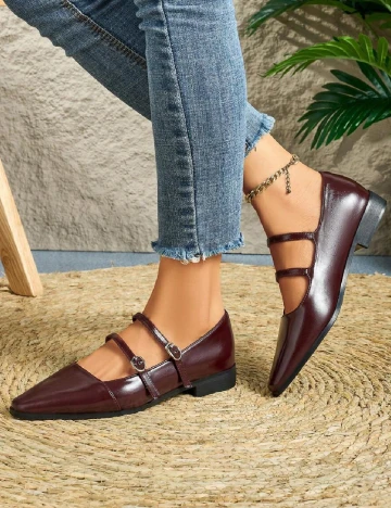 Pantofi SHEIN, visiniu
