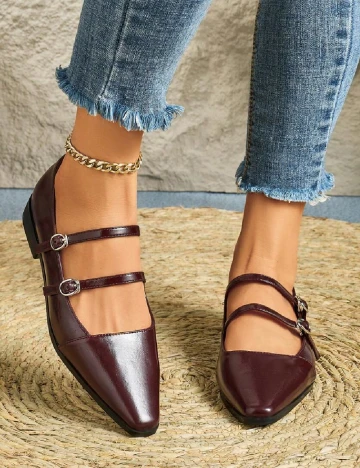 Pantofi SHEIN, visiniu
