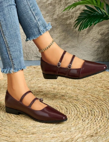Pantofi SHEIN, visiniu