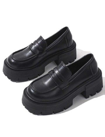
						Mocasini SHEIN, negru