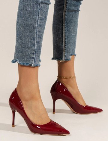 
						Pantofi SHEIN, visiniu