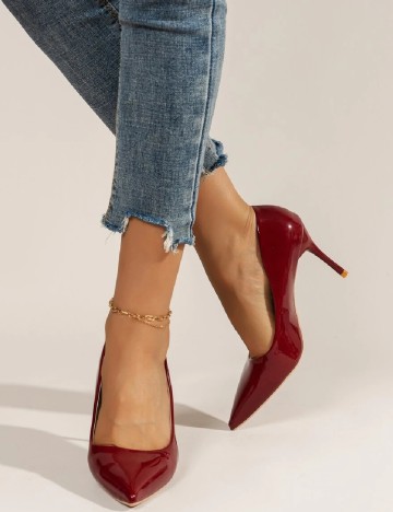 Pantofi SHEIN, visiniu