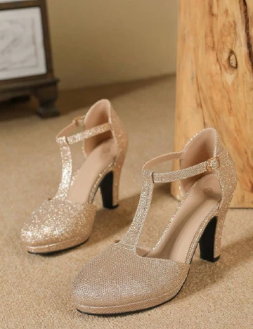 Pantofi SHEIN, auriu