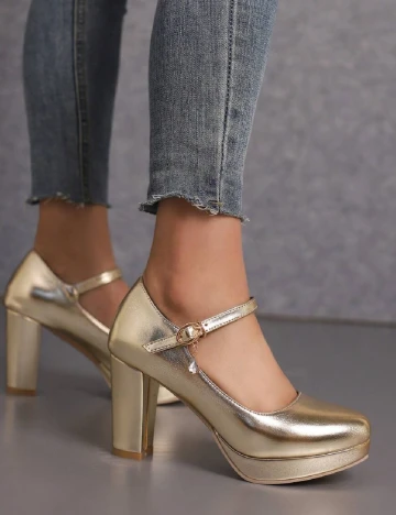 Pantofi SHEIN, auriu