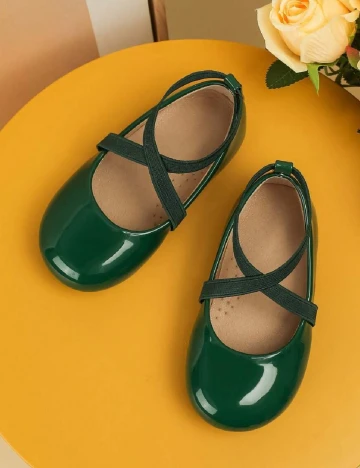 Pantofi Shein Kids, verde