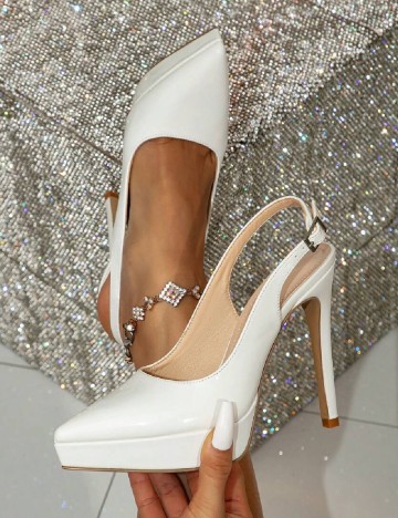 Pantofi SHEIN, alb