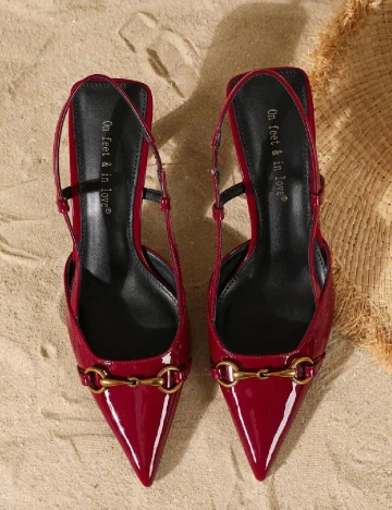Pantofi SHEIN, visiniu