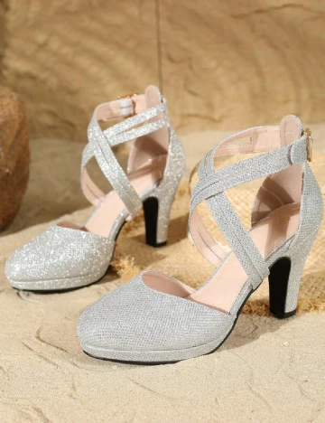 Pantofi SHEIN, argintiu