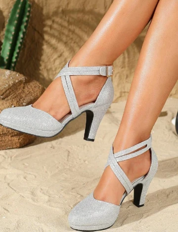 Pantofi SHEIN, argintiu