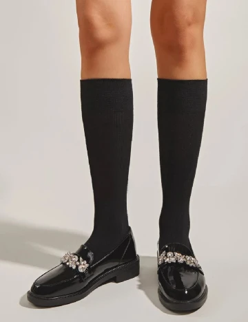 Mocasini SHEIN, negru Negru