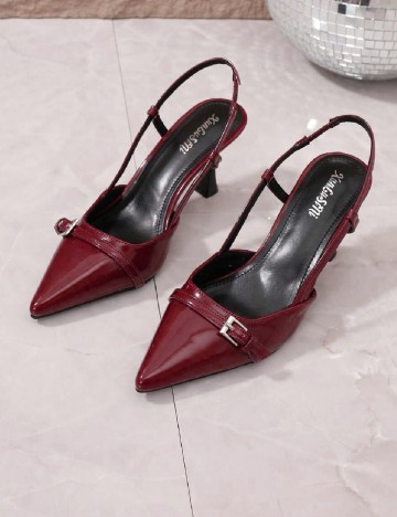 Pantofi SHEIN, visiniu