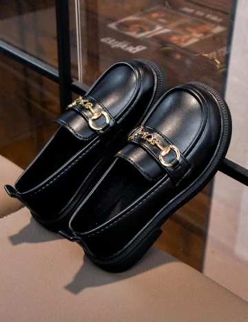 Mocasini Shein Kids, negru Negru