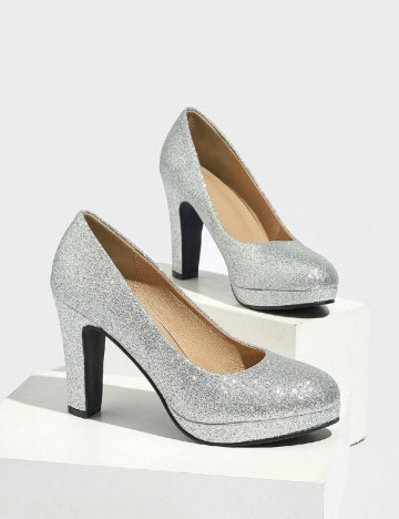 Pantofi SHEIN, argintiu