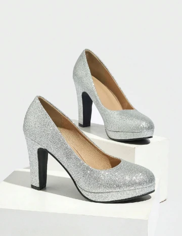 Pantofi SHEIN, argintiu