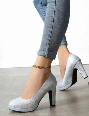 Pantofi SHEIN, argintiu