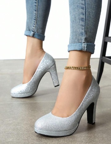 Pantofi SHEIN, argintiu