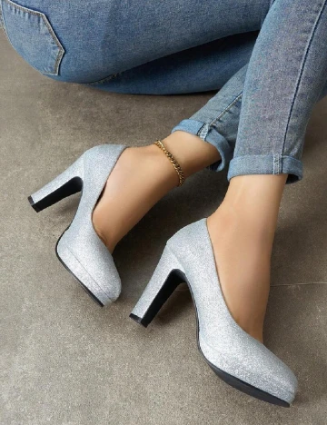 Pantofi SHEIN, argintiu
