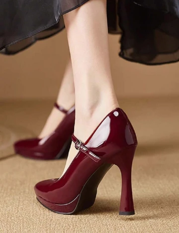 Pantofi SHEIN, visiniu