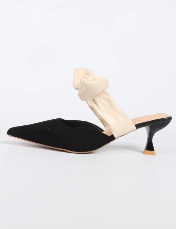 Pantofi SHEIN, negru/crem