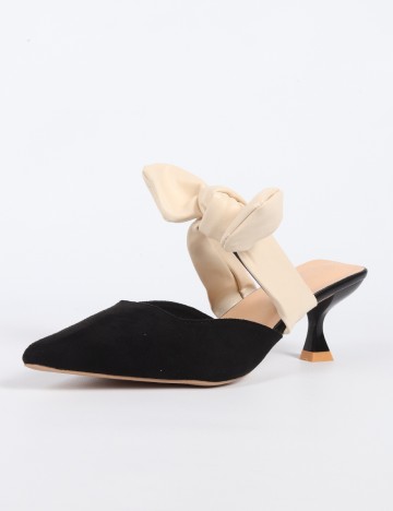 Pantofi SHEIN, negru/crem