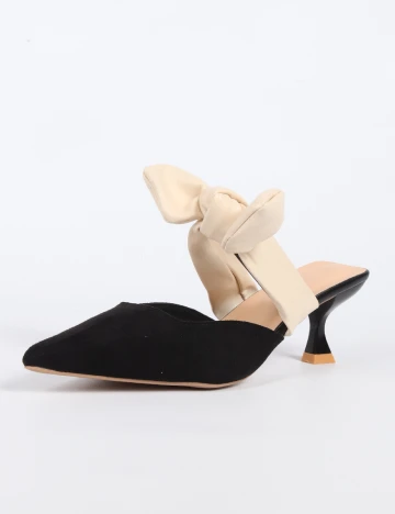 Pantofi SHEIN, negru/crem