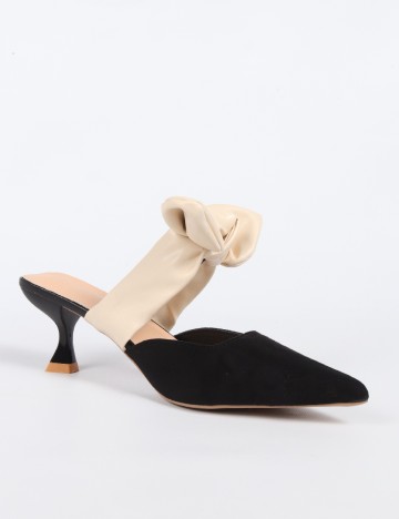 Pantofi SHEIN, negru/crem