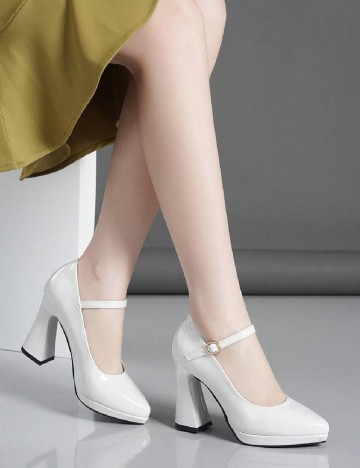
						Pantofi SHEIN, alb