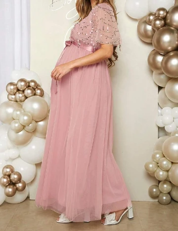 Rochie lunga SHEIN Maternity, roz