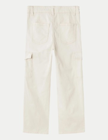 Pantaloni Name It, crem