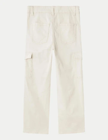 Pantaloni Name It, crem