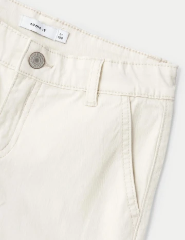 Pantaloni Name It, crem