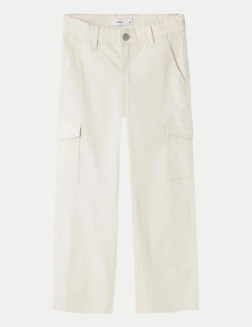 Pantaloni Name It, crem