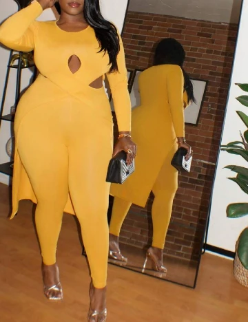 Compleu SHEIN CURVE, galben