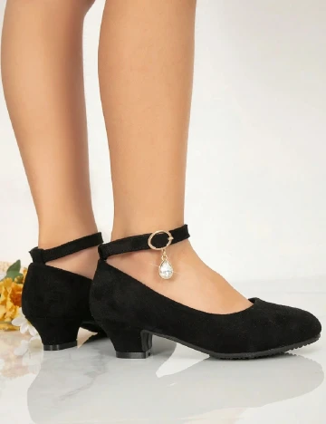 Pantofi Shein Kids, negru Negru