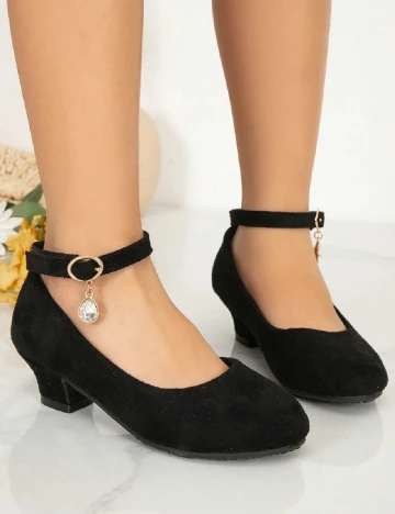 Pantofi Shein Kids, negru Negru