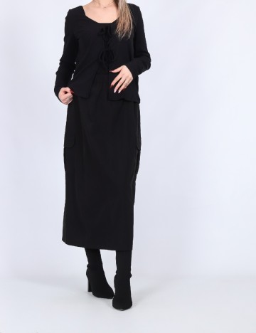 
						Fusta Pieces, negru