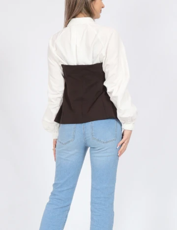 Top Vero Moda, maro inchis