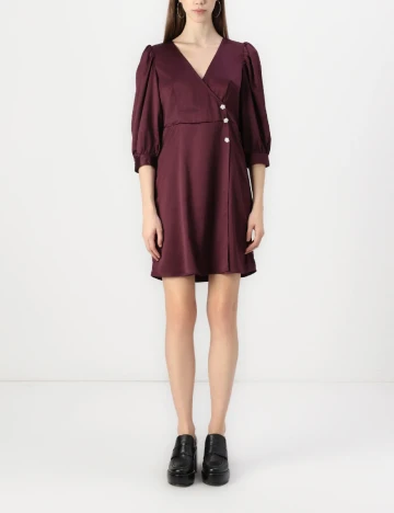 Rochie scurta Vero Moda, pruna