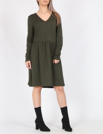 Rochie scurta Vero Moda, verde inchis