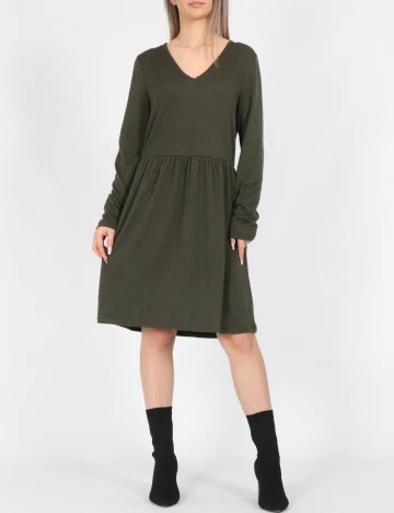 Rochie scurta Vero Moda, verde inchis