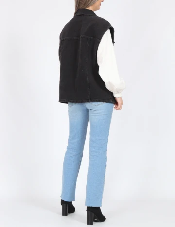 Vesta oversize Pieces, negru