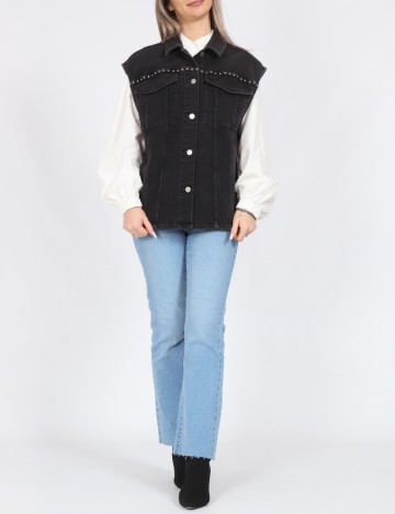
						Vesta oversize Pieces, negru