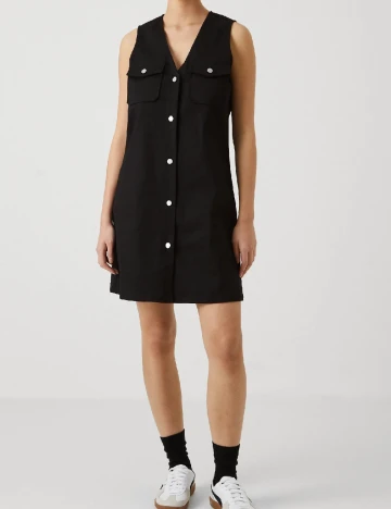 Rochie scurta Pieces, negru